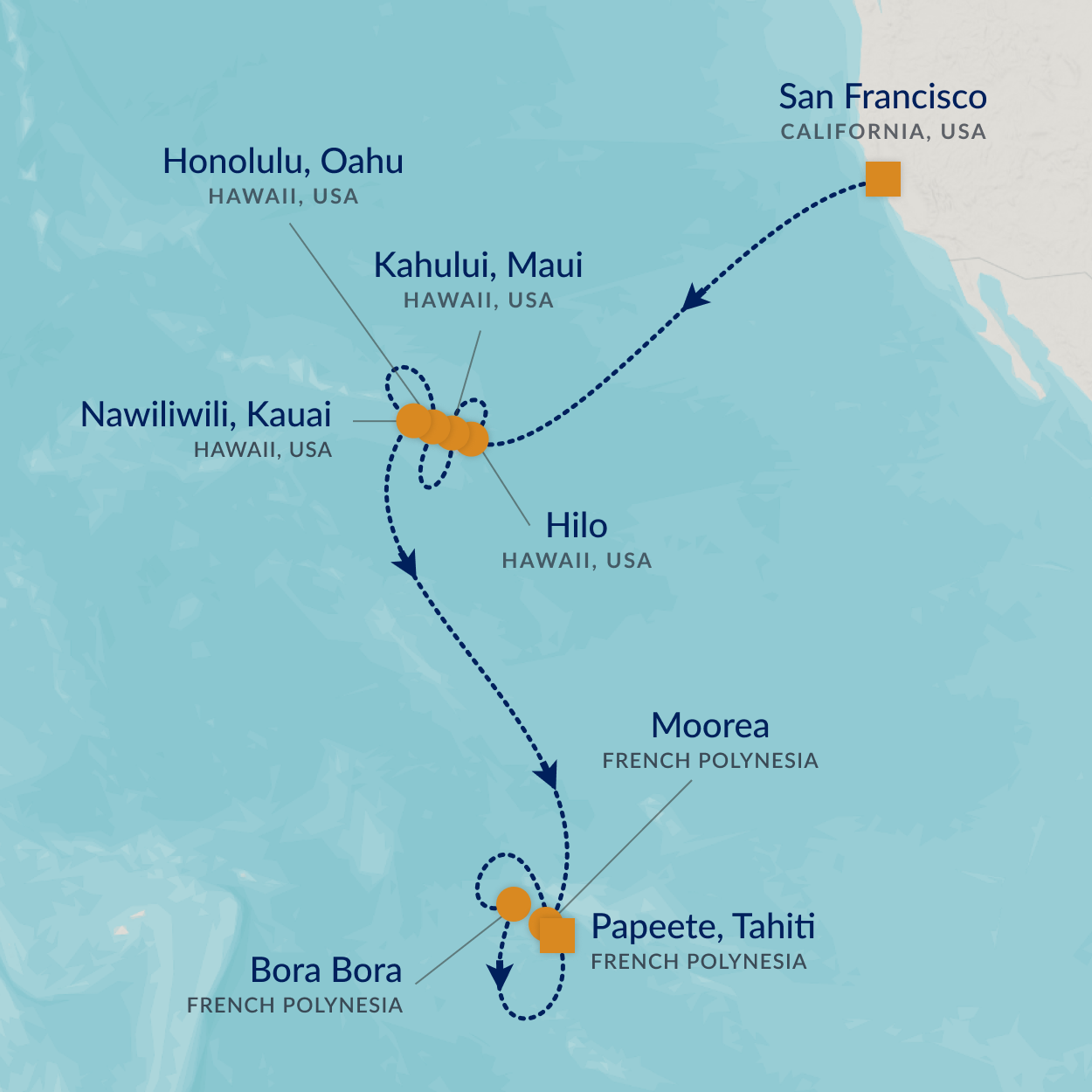 cruise map